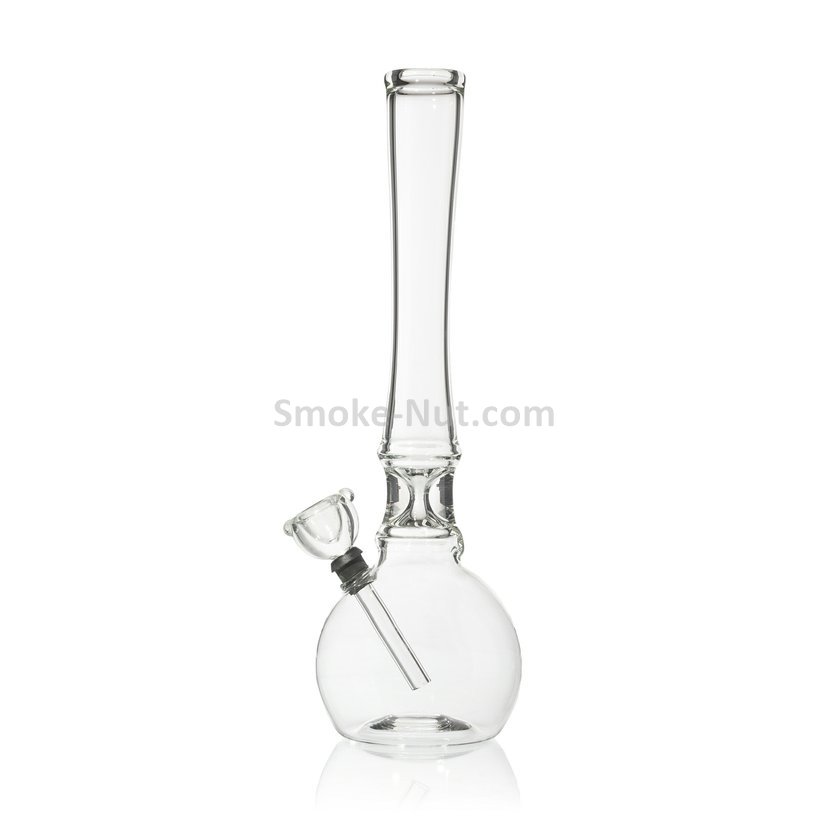 Solid Glass Bong Clear Hit Smoke Smoke